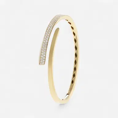 Crivelli Crivelli 18K Yellow Gold Diamond Open Bangle Bracelet by The Solist | Thumbnail 2 Crivelli Crivelli 18K Yellow Gold Diamond Open Bangle Bracelet by The Solist | Thumbnail 2