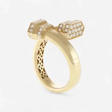 Crivelli Crivelli 18K Yellow Gold Two-Headed Pillar Wrap Ring Sz. 7 by The Solist | Thumbnail 2 Crivelli Crivelli 18K Yellow Gold Two-Headed Pillar Wrap Ring Sz. 7 by The Solist | Thumbnail 2