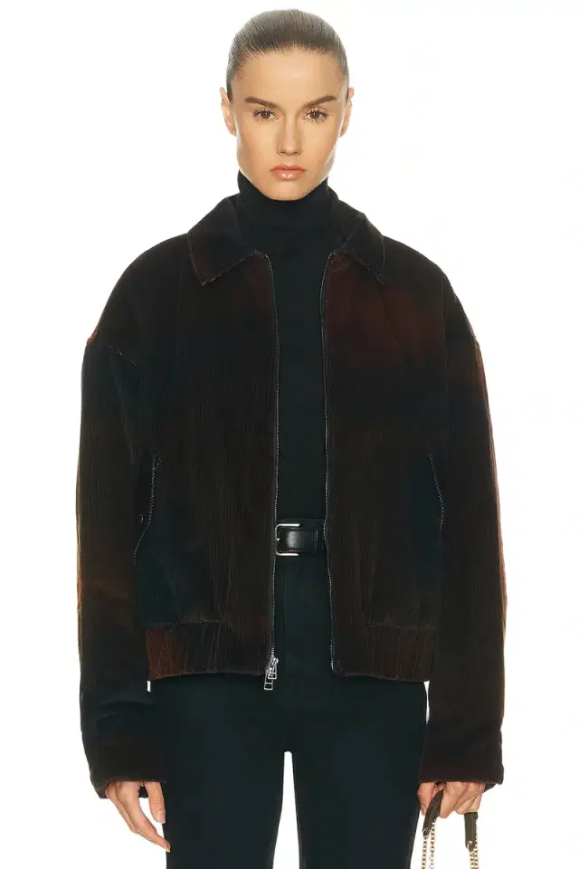 The Elder Statesman Ombre Cord Boxy Jacket