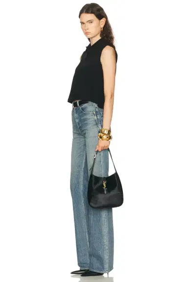 Saint Laurent Small Le 5 A 7 Supple Shoulder Bag | Thumbnail 2 Saint Laurent Small Le 5 A 7 Supple Shoulder Bag | Thumbnail 2
