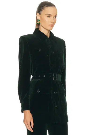 Saint Laurent Belted Coat | Thumbnail 2 Saint Laurent Belted Coat | Thumbnail 2