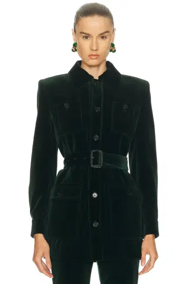Saint Laurent Belted Coat | Thumbnail 1 Saint Laurent Belted Coat | Thumbnail 1