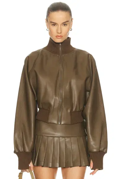 Norma Kamali Oversized Turtleneck Bomber Jacket | Thumbnail 1