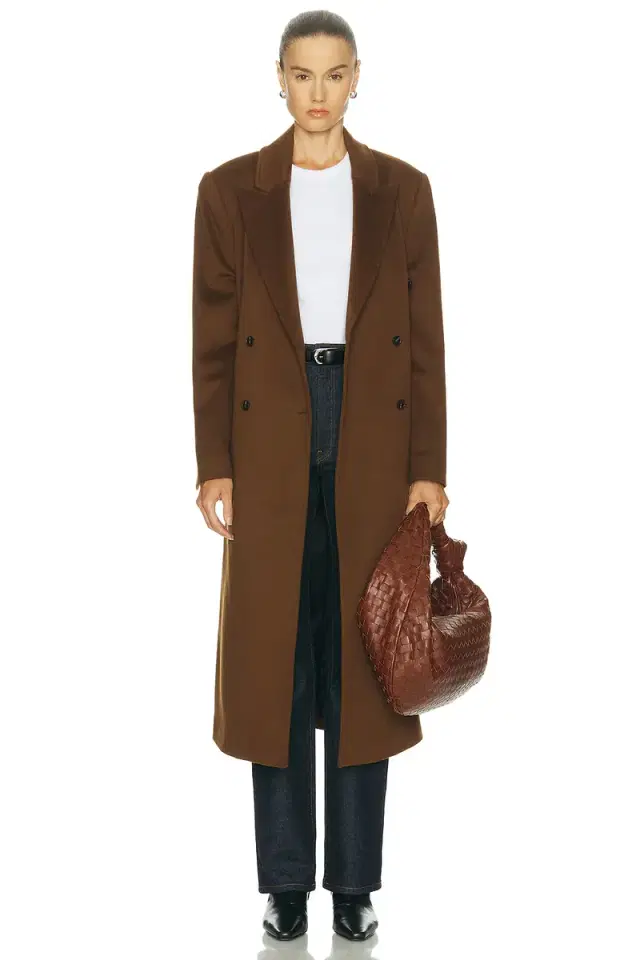 Loulou de Saison X Loro Piana Rosco Double Breasted Coat