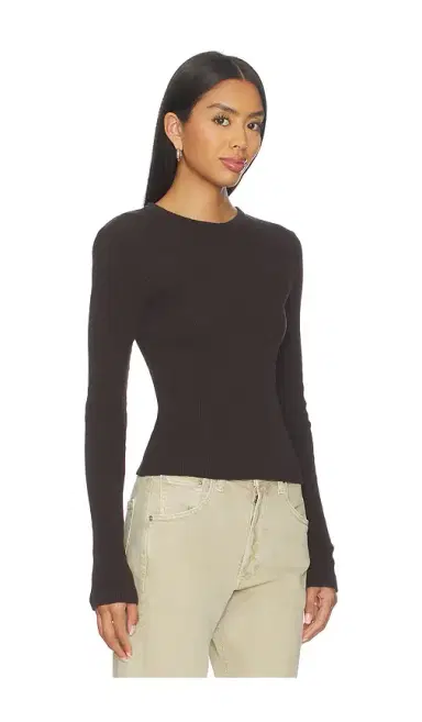 Citizens of Humanity Pilar Waffle Crewneck Top | Thumbnail 2 Citizens of Humanity Pilar Waffle Crewneck Top | Thumbnail 2
