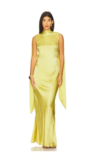 Yellow The Label Nina Silk Dress | Thumbnail 2