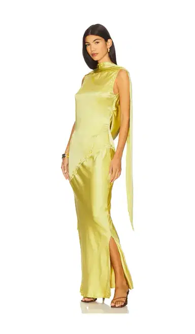 Yellow The Label Nina Silk Dress | Thumbnail 1
