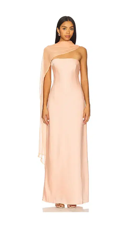 Yellow The Label Vitoria Cape Dress