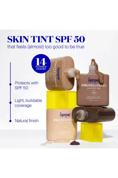 SUPERGOOP! Protec(tint) Daily Skin Tint SPF 50 | Thumbnail 8 SUPERGOOP! Protec(tint) Daily Skin Tint SPF 50 | Thumbnail 8