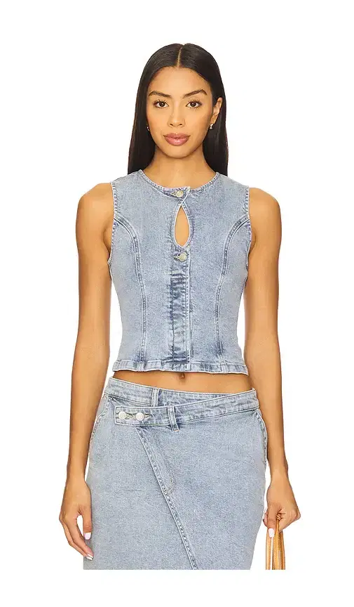 SOVERE Etch Denim Bodice