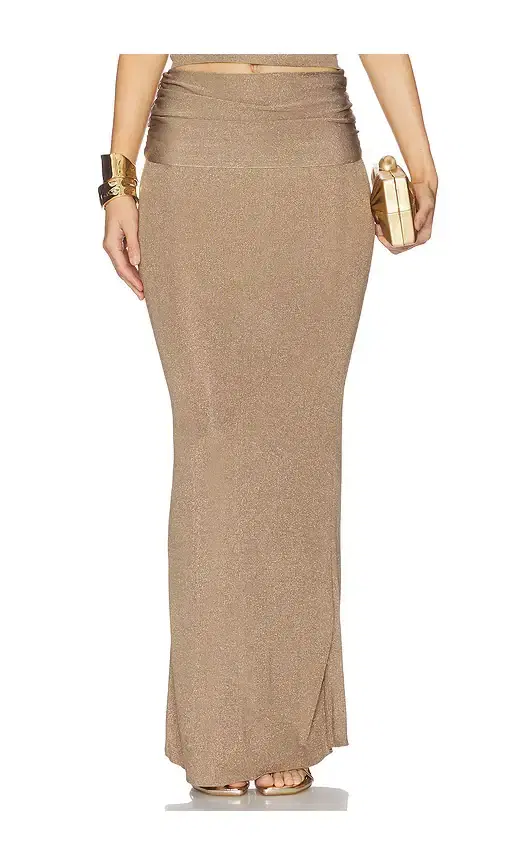 Renna Ruched Waist Maxi Skirt