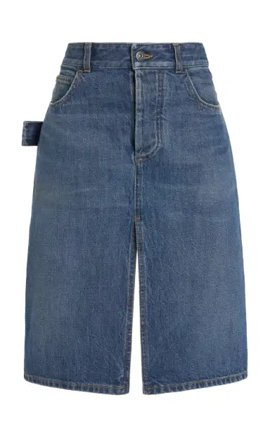Bottega Veneta Denim Midi Skirt | Thumbnail 1