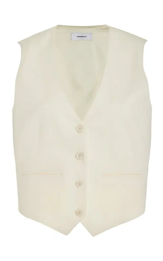 Wardrobe.NYC Cropped Wool Vest