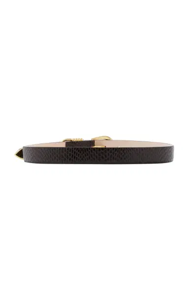 Déhanche Hollyhock Croc-Effect Leather Belt | Thumbnail 3 Déhanche Hollyhock Croc-Effect Leather Belt | Thumbnail 3