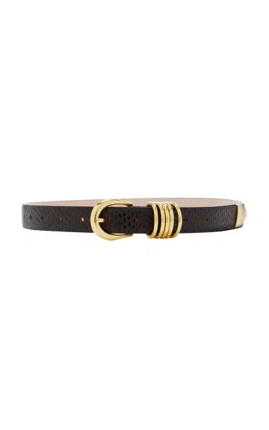 Déhanche Hollyhock Croc-Effect Leather Belt | Thumbnail 1 Déhanche Hollyhock Croc-Effect Leather Belt | Thumbnail 1