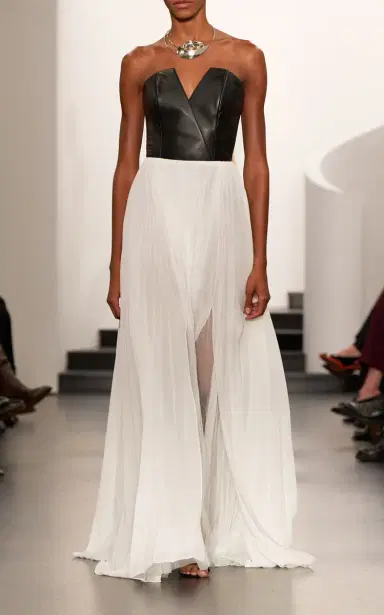 Ralph Lauren Niccola Pleated Chiffon Maxi Skirt | Thumbnail 2