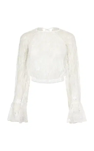Francesca Miranda Alba Sheer Lace Top | Thumbnail 11