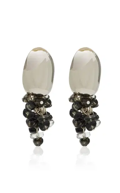 Brandon Maxwell The Goji Earrings With Dangling Stones | Thumbnail 2