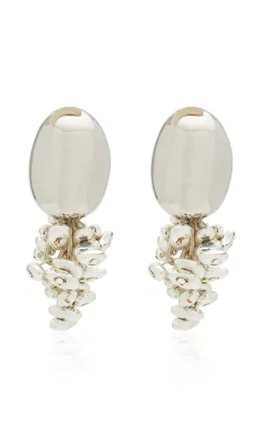 Brandon Maxwell The Goji Earrings With Dangling Stones | Thumbnail 4