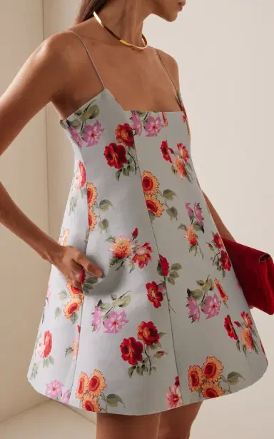 Brandon Maxwell The Zinnia Wool-Silk Mini Dress | Thumbnail 18 Brandon Maxwell The Zinnia Wool-Silk Mini Dress | Thumbnail 18