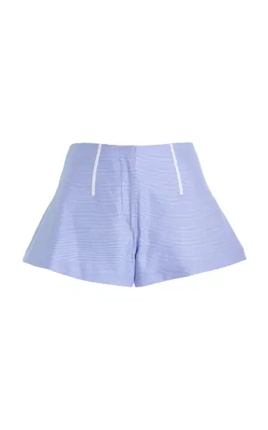 Brandon Maxwell The Cricket Boning-Detailed Cotton Mini Shorts | Thumbnail 17