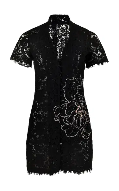 Francesca Miranda Moonlace Embroidered Cotton Mini Dress | Thumbnail 1