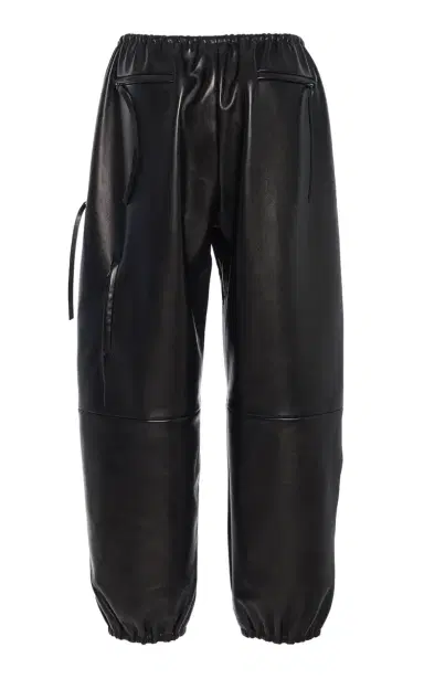 Brandon Maxwell The Scout Tapered Leather Cargo Pants | Thumbnail 3
