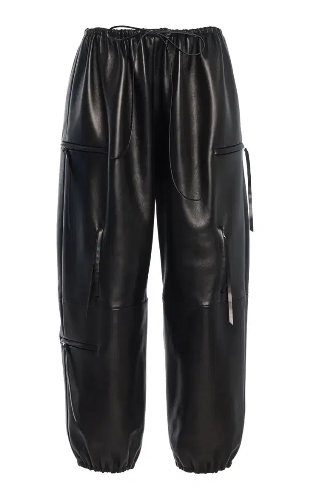 Brandon Maxwell The Scout  Tapered Leather Cargo Pants