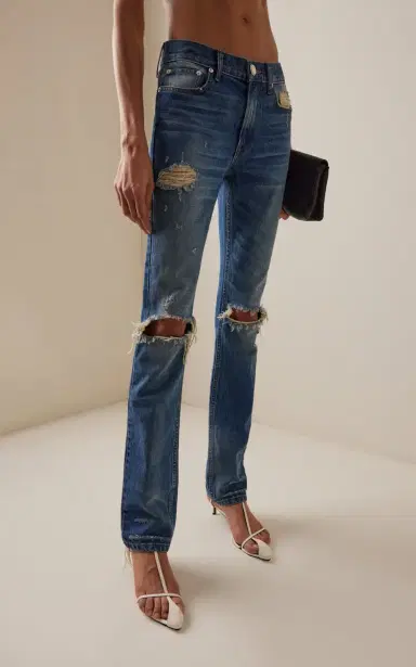 Brandon Maxwell The Riggs Mid-Rise Cigarette Jeans | Thumbnail 3