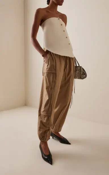 Brandon Maxwell The Shea Virgin Wool-Blend Top | Thumbnail 2
