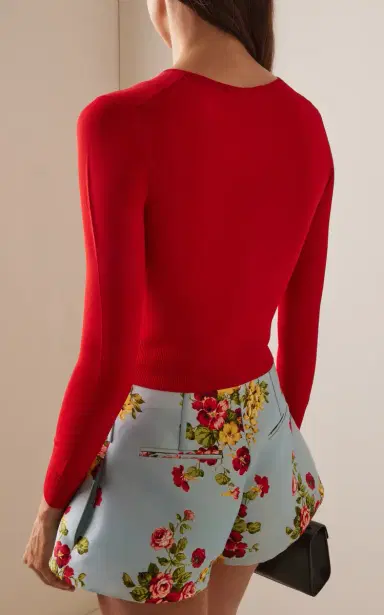 Brandon Maxwell The Ellery Shrunken Cardigan | Thumbnail 5 Brandon Maxwell The Ellery Shrunken Cardigan | Thumbnail 5