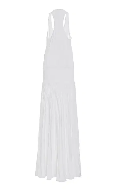 Brandon Maxwell The Delphine  Scoop Neck Racer Back Gown | Thumbnail 9