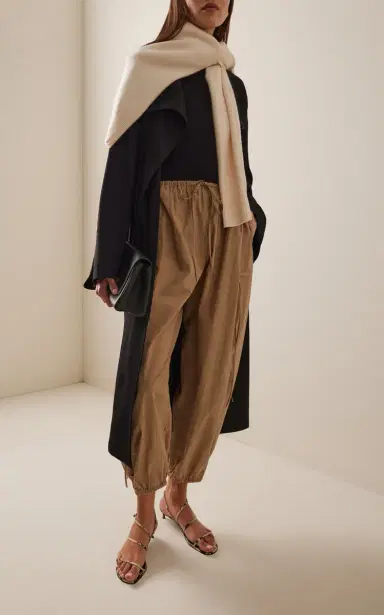 Brandon Maxwell The Scout Cotton Tapered-Leg Cargo Pants | Thumbnail 2 Brandon Maxwell The Scout Cotton Tapered-Leg Cargo Pants | Thumbnail 2