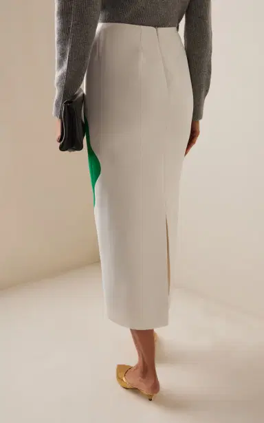 Brandon Maxwell The Mercer Printed Crepe Midi Skirt | Thumbnail 4 Brandon Maxwell The Mercer Printed Crepe Midi Skirt | Thumbnail 4