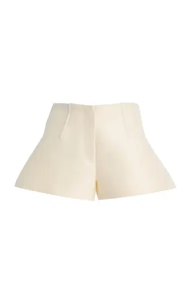 Brandon Maxwell The Cricket Bell-Shaped Wool-Silk Mini Shorts | Thumbnail 8