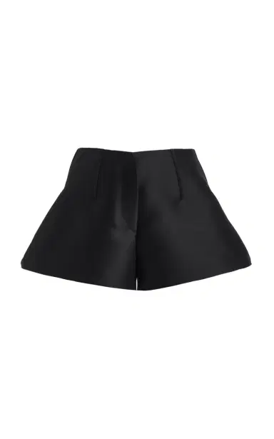 Brandon Maxwell The Cricket Bell-Shaped Wool-Silk Mini Shorts | Thumbnail 1