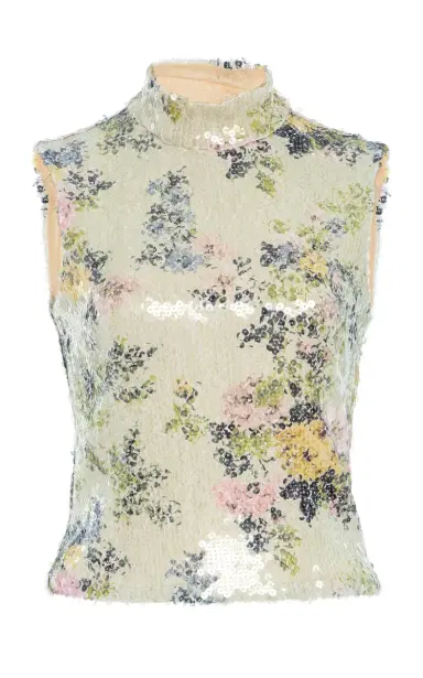 Brandon Maxwell The Piper Embellished Tank Top | Thumbnail 2 Brandon Maxwell The Piper Embellished Tank Top | Thumbnail 2