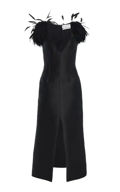 Brandon Maxwell The Reeve Wool-Blend Midi Dress | Thumbnail 8 Brandon Maxwell The Reeve Wool-Blend Midi Dress | Thumbnail 8