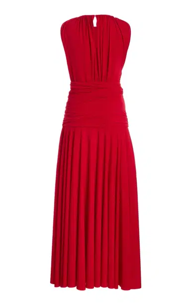 Brandon Maxwell The Isadora Draped Jersey Maxi Dress | Thumbnail 6