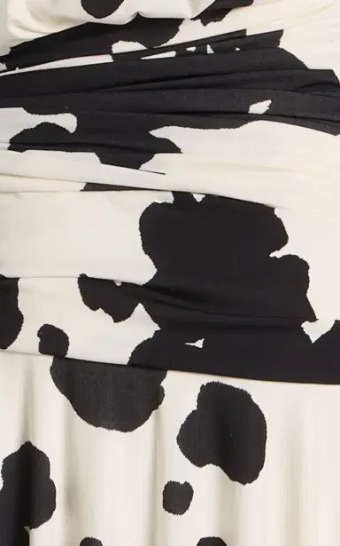 Brandon Maxwell The Isadora Knot-Detailed Printed Maxi Dress | Thumbnail 7
