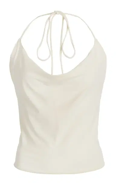 ÉTERNE Chloé Jersey Halter Top | Thumbnail 6