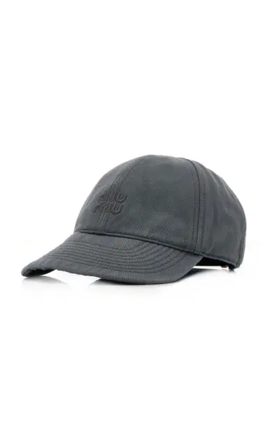 Miu Miu Washed Cotton Baseball Cap | Thumbnail 3