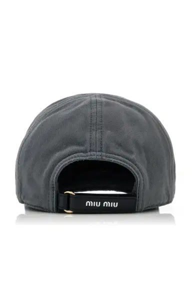 Miu Miu Washed Cotton Baseball Cap | Thumbnail 4