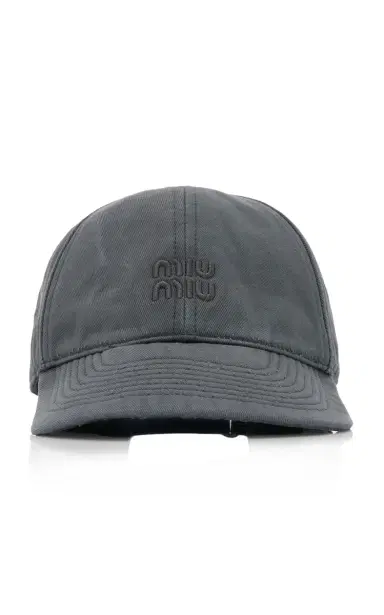 Miu Miu Washed Cotton Baseball Cap | Thumbnail 1