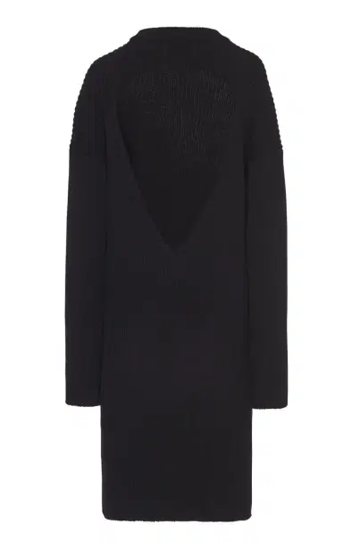 Bottega Veneta Open-Back Knitted Wool-Blend Midi Dress | Thumbnail 4
