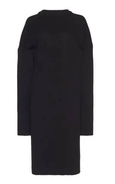 Bottega Veneta Open-Back Knitted Wool-Blend Midi Dress | Thumbnail 1