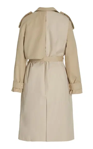 Bottega Veneta Removable Sleeve Crepe Trench Coat | Thumbnail 6