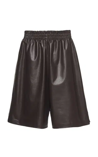 Bottega Veneta Long Leather Shorts | Thumbnail 1 Bottega Veneta Long Leather Shorts | Thumbnail 1