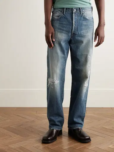 Visvim Social Sculpture 01 Wide-Leg Distressed Selvedge Jeans - Men | Thumbnail 3 Visvim Social Sculpture 01 Wide-Leg Distressed Selvedge Jeans - Men | Thumbnail 3