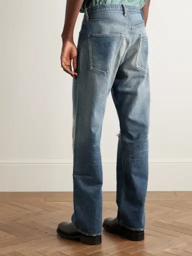Visvim Social Sculpture 01 Wide-Leg Distressed Selvedge Jeans - Men | Thumbnail 4 Visvim Social Sculpture 01 Wide-Leg Distressed Selvedge Jeans - Men | Thumbnail 4
